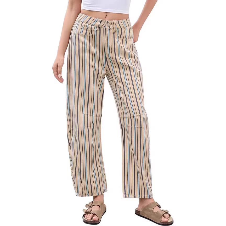 European and American 2025 new products Amazon cross-border foreign trade summer casual slimming jeans for women slim-fitting butt-lifting trousers for women