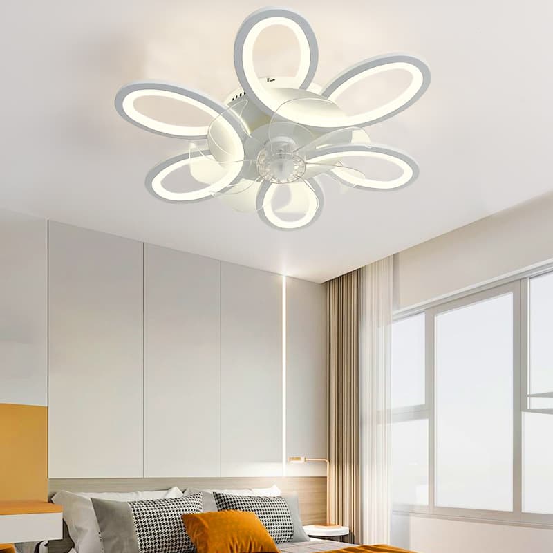 2024 Nordic New Bedroom Light Creative Modern Home Restaurant 85V-265V Ceiling Fan Light with Fan