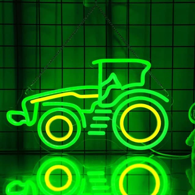 Truck Neon LED Garage Birthday Gift Boy Bedroom Decorative Light Playground Atmosphere Light