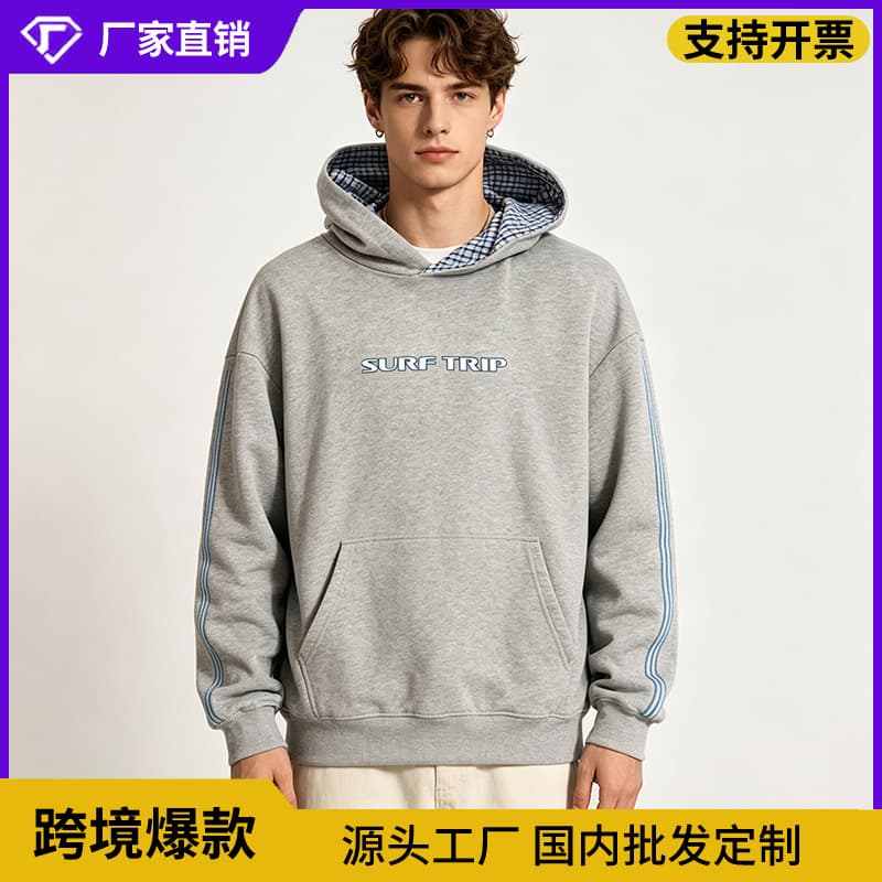 Cross-border Amazon 2026 American trendy starry hoodie for men and women fashion casual printed hooded sweatshirt