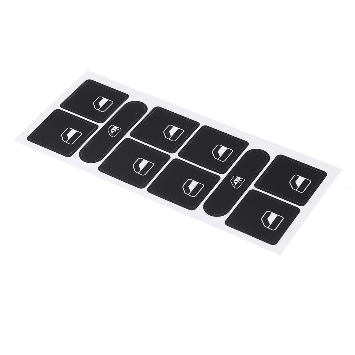 Touareg 2004–2009 Matte Black Wear Button Repair Kit Sticker Decal J44