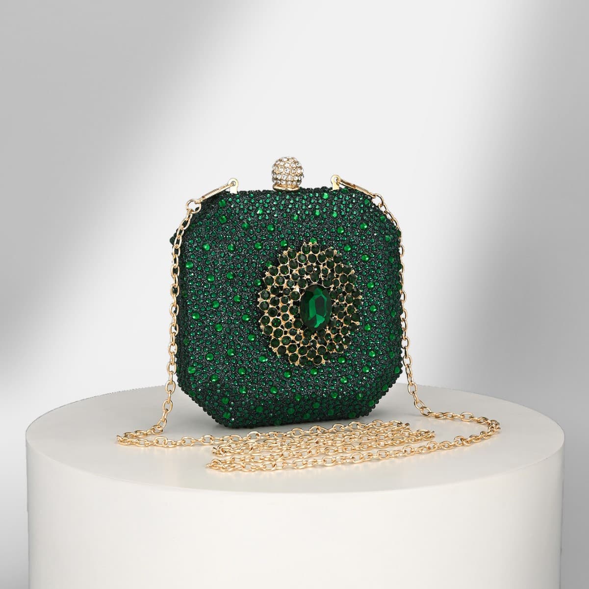 New Crossbody Evening Bag Shiny Rhinestone Premium Mini Clutch Bag Women's Party Fashion Small Bag
