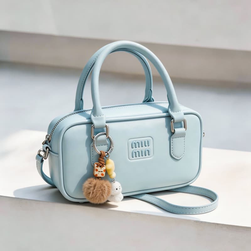 Fashionable Women's Bag, Versatile and Stylish Single-Shoulder Bowling Bag, Crossbody Pillow Bag, Popular Handheld Small Tote