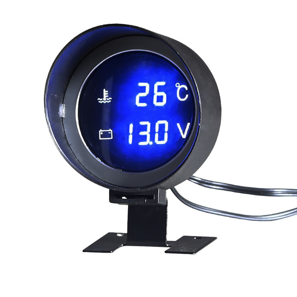 Cross-border Gauge-Style Water Temperature and Voltage Combined Meter Digital Display for Automotive, Truck, and Engineering Vehicle Modification 12V24V