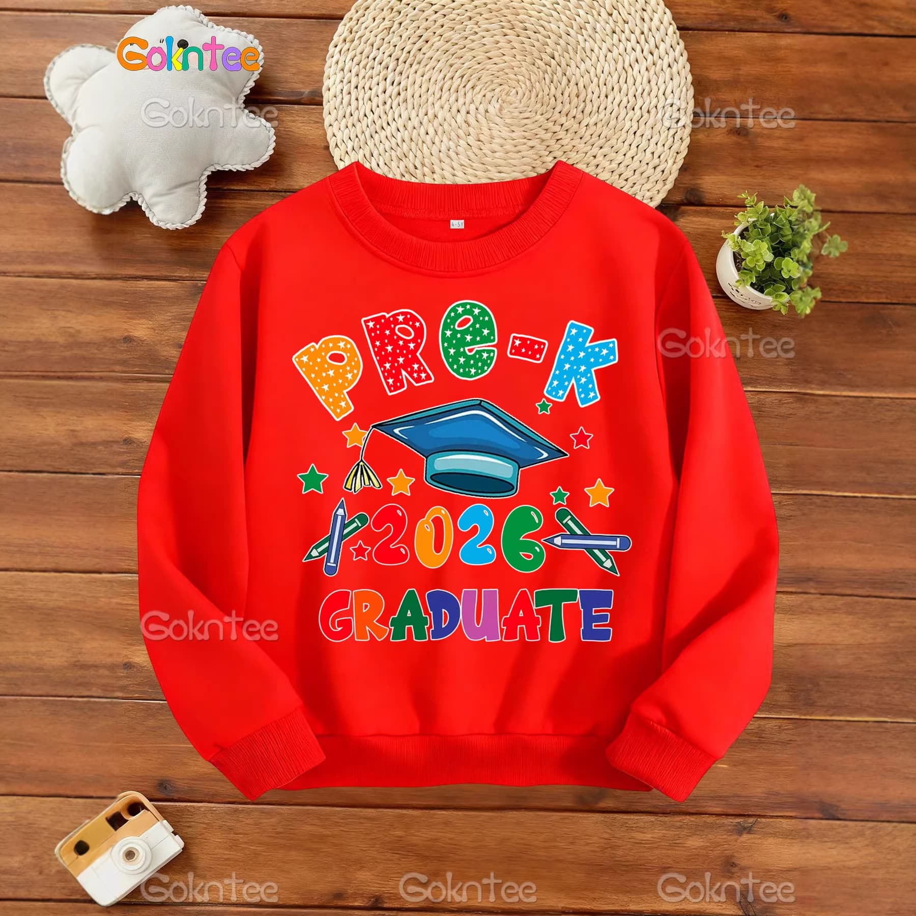 Cross-border Europe and America School 100 Days Stylish Boys Girls T-Shirt Celebration Children Short Sleeve T-Shirt Loose Casual Top