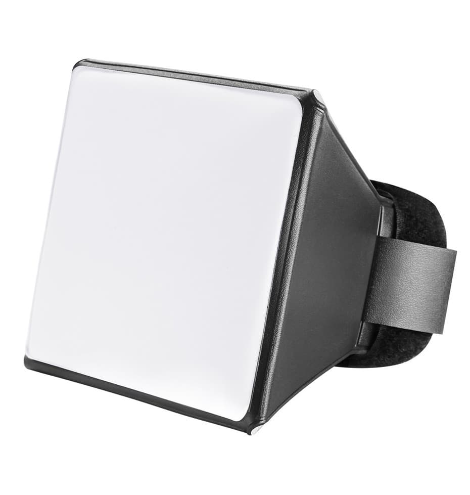 DSLR camera top diffuser, universal diffuser, foldable flash external diffuser softbox