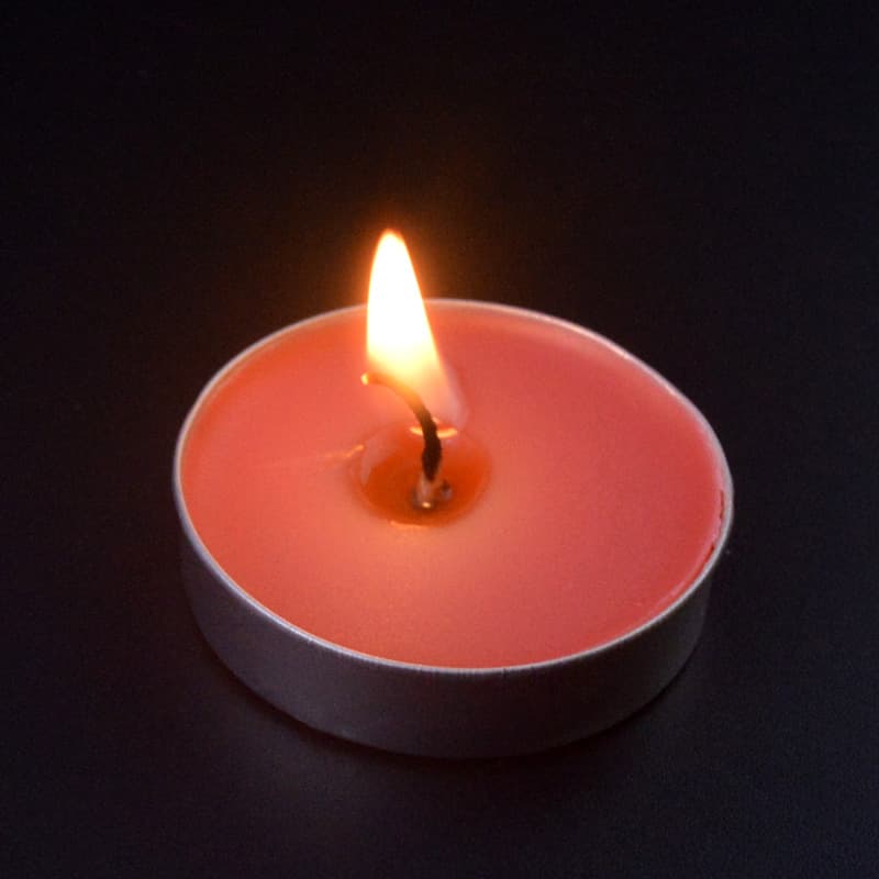 Butter lamp metal round candle marriage proposal birthday lighting holiday candle emergency lighting smokeless small candle