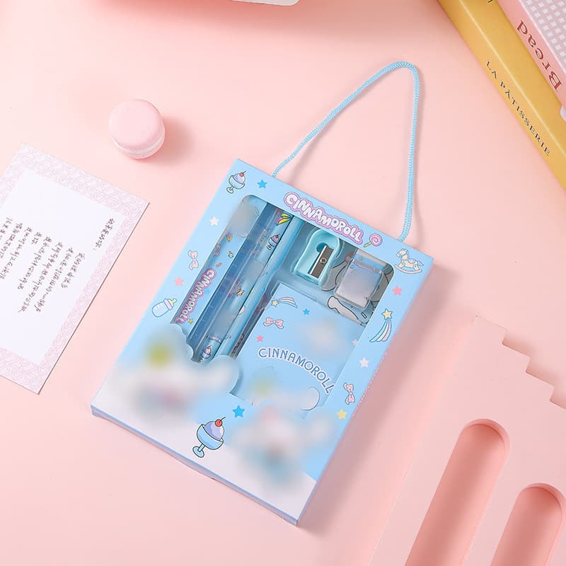 Kids Stationery Gift Set Student Surprise Stationery Box High Appearance Back-to-School Bear Pencil Eraser Ruler Cross-border