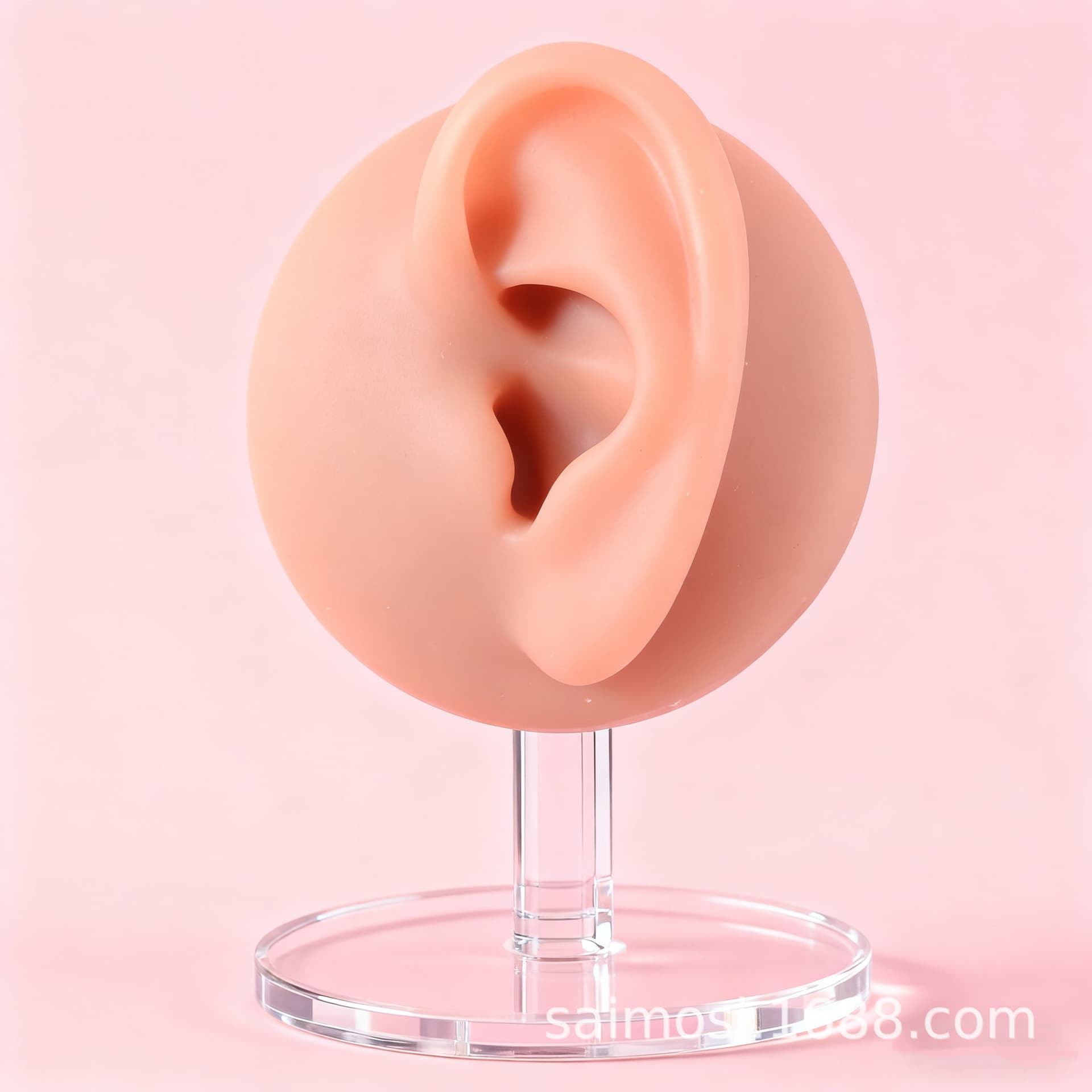 Factory Wholesale Simulation Silicone Ear Piercing Acupoint Practice Prop Tongue Stud Nose Stud Mouth Facial Features Model