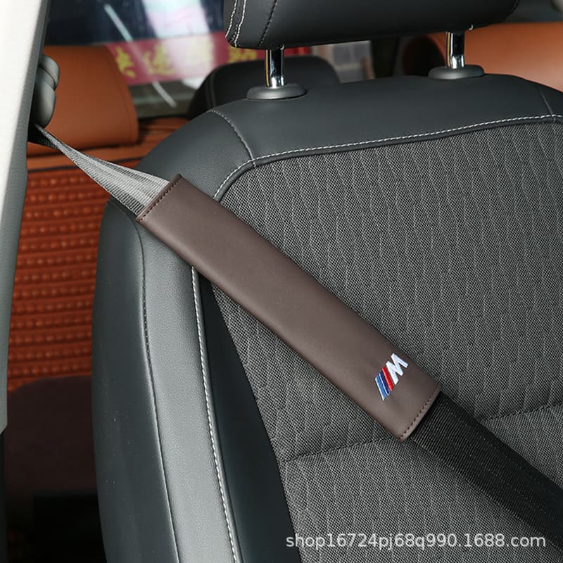 Car Seat Belt Couple's Safety Belt Cover Interior Accessories Gear Shift Lever Handbrake M Logo Car Modification Gear Handle