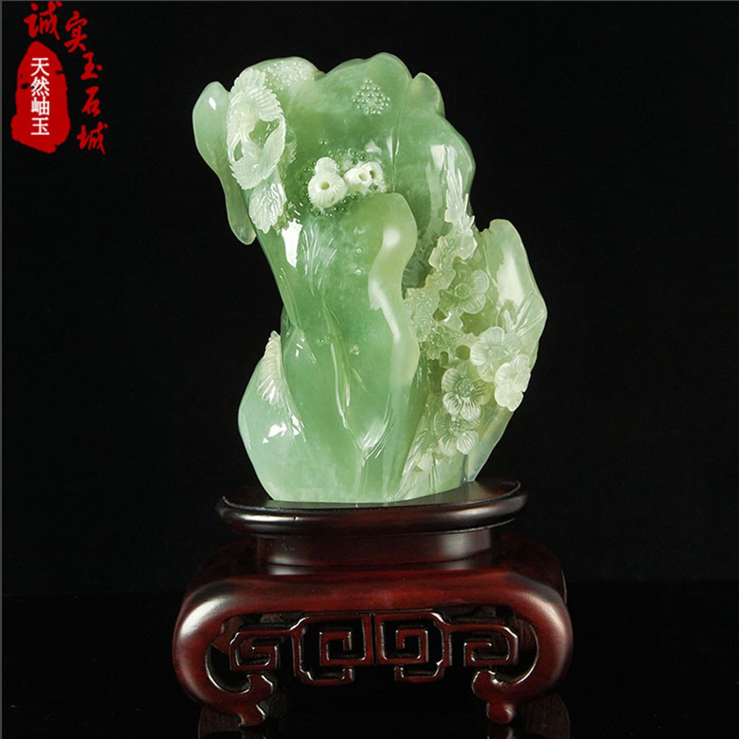 Xiu color natural jade, Xiu jade ornaments, living room, home office, landscapes, fortune making crafts, happy events F596