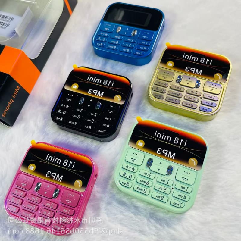 2026 New i18mini Feature Phone Keypad Phone for Seniors, Pocket Women's Personalized Phone, Backup Phone for Cross-Border