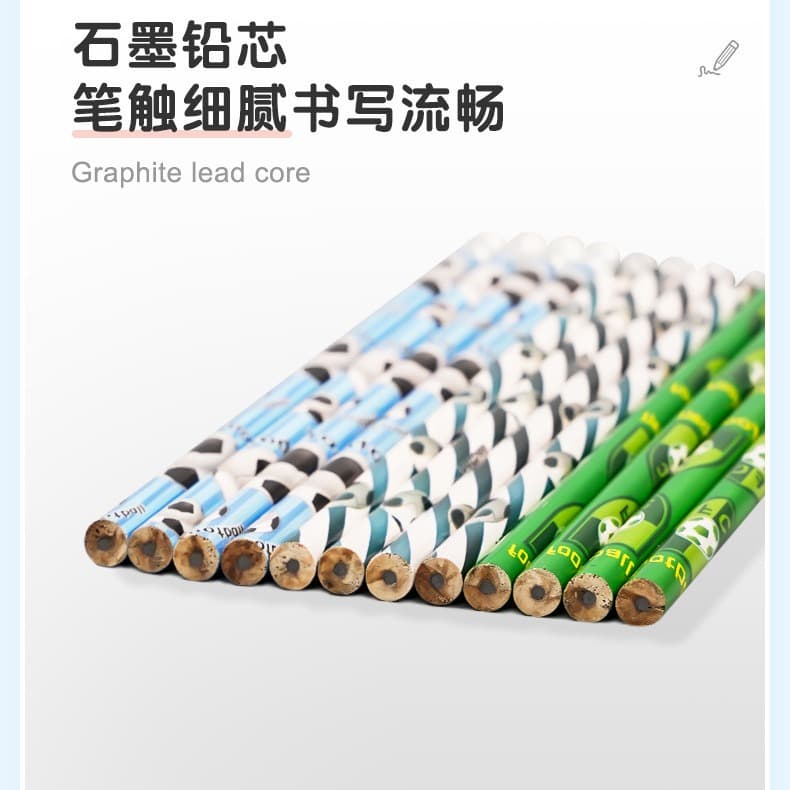 Cartoon Soccer Pencil HB for First Graders Writing Drawing Sketching with Eraser Kindergarten Gift