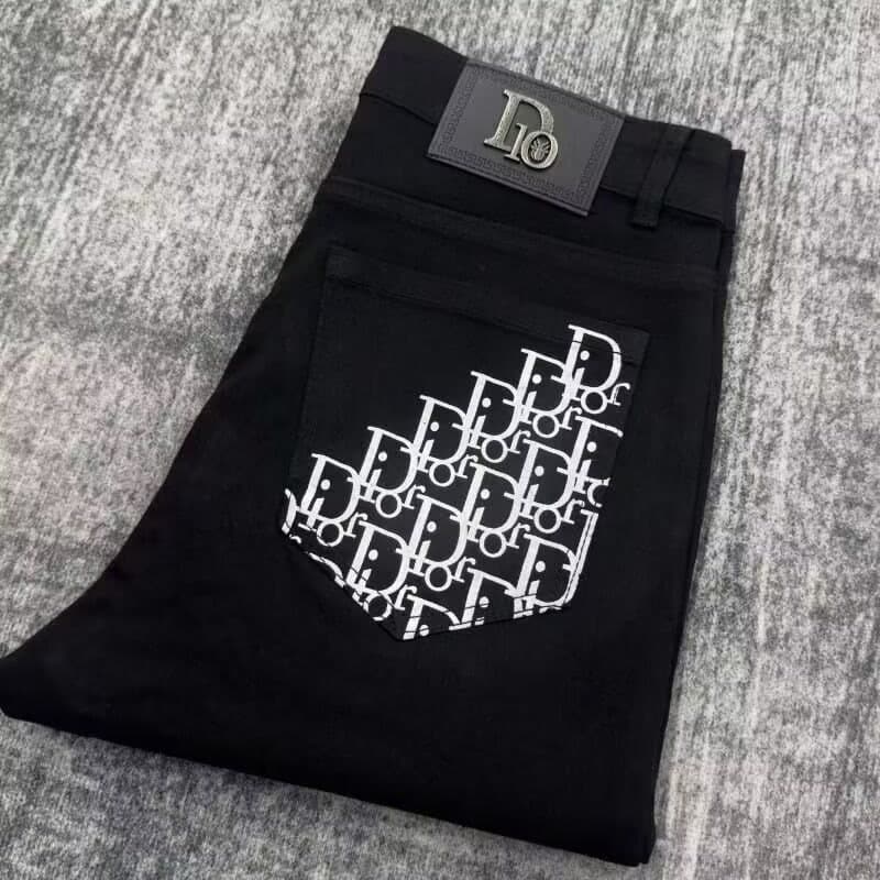 2025 Spring New Cross-border Stretch Niche Jeans for Men, Slim Fit Small-Foot Print Casual Fashion Trendy Brand Pants