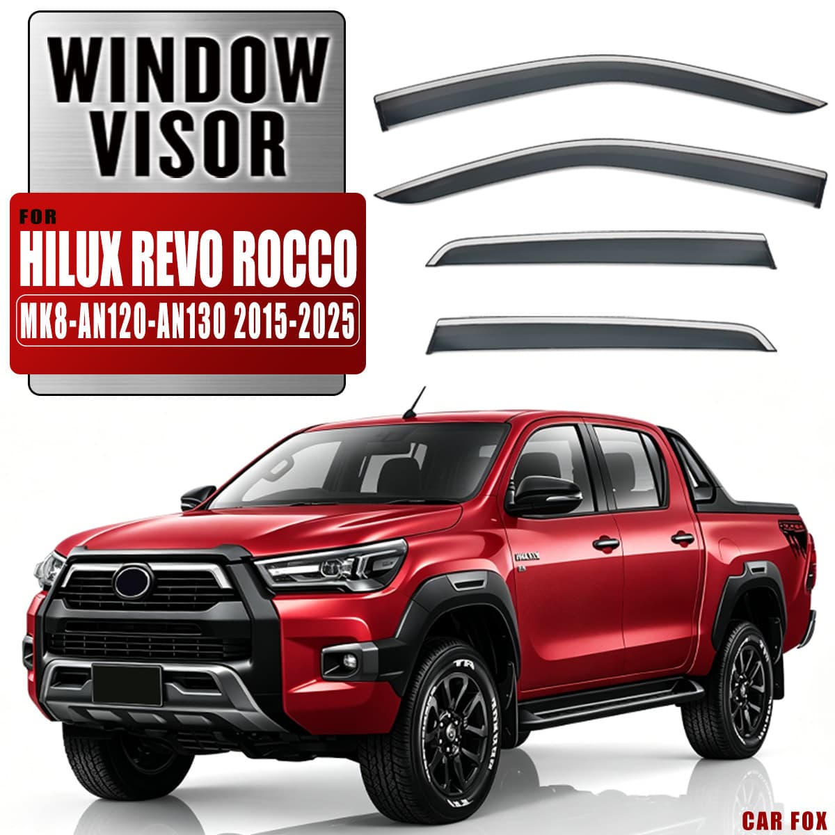 Window Visor for Toyota Hilux Revo Rocco (Thailand)