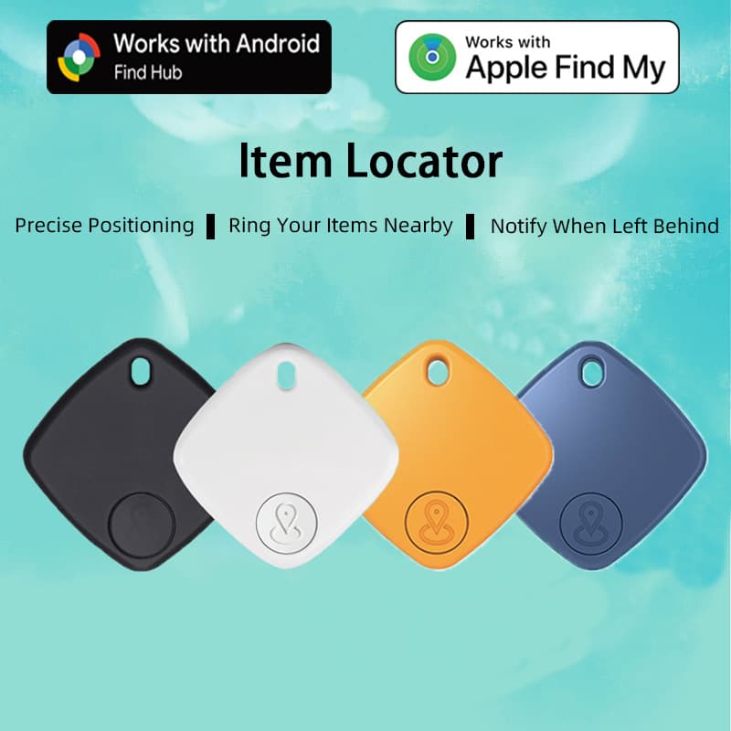 Dual-System Global Locator Compatible with Airtag for Apple and Google, Anti-Loss Device for Children, Pets, Keys, and Items