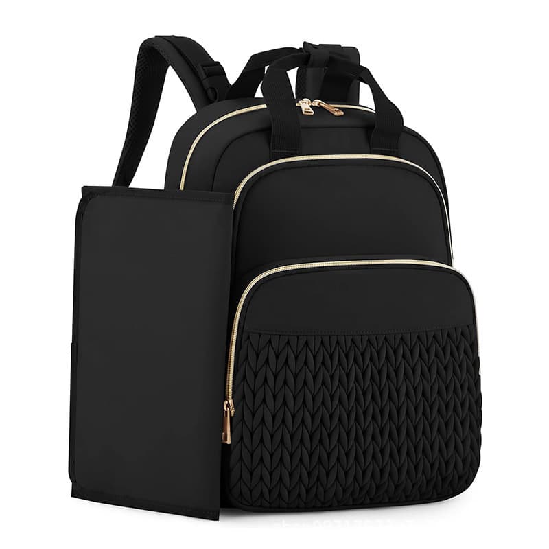 Travel Diaper Bag Backpack for Mom, Large Capacity Insulated Bottle Holder, Wet and Dry Separation, Multifunctional