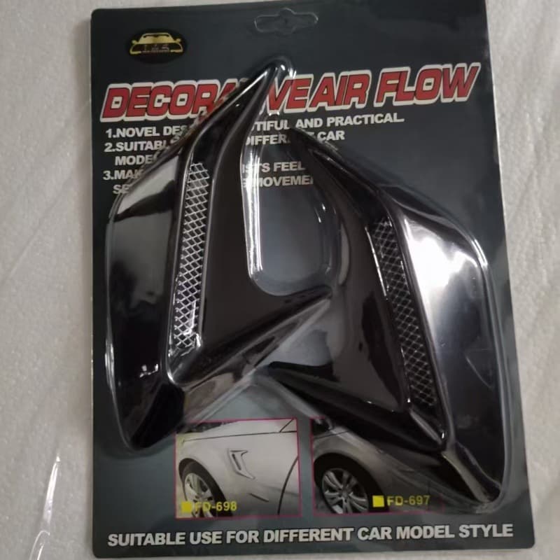Car Decal Sticker Body Decoration Modification Hood Vent Fender Shark Gill Car Sticker 698