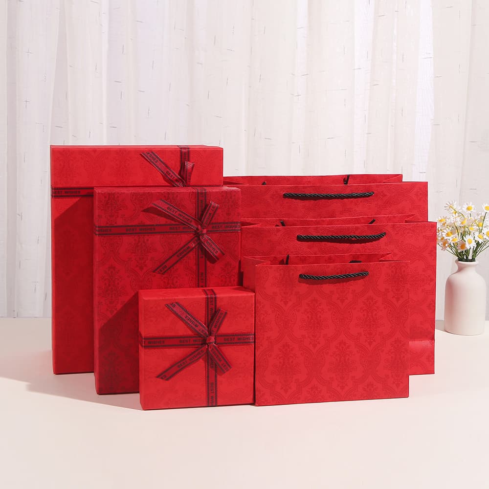 New Year Large Red Gift Box Birthday Perfume Lipstick Creative Gift Box Gift Box Souvenir Box Empty Box In Stock