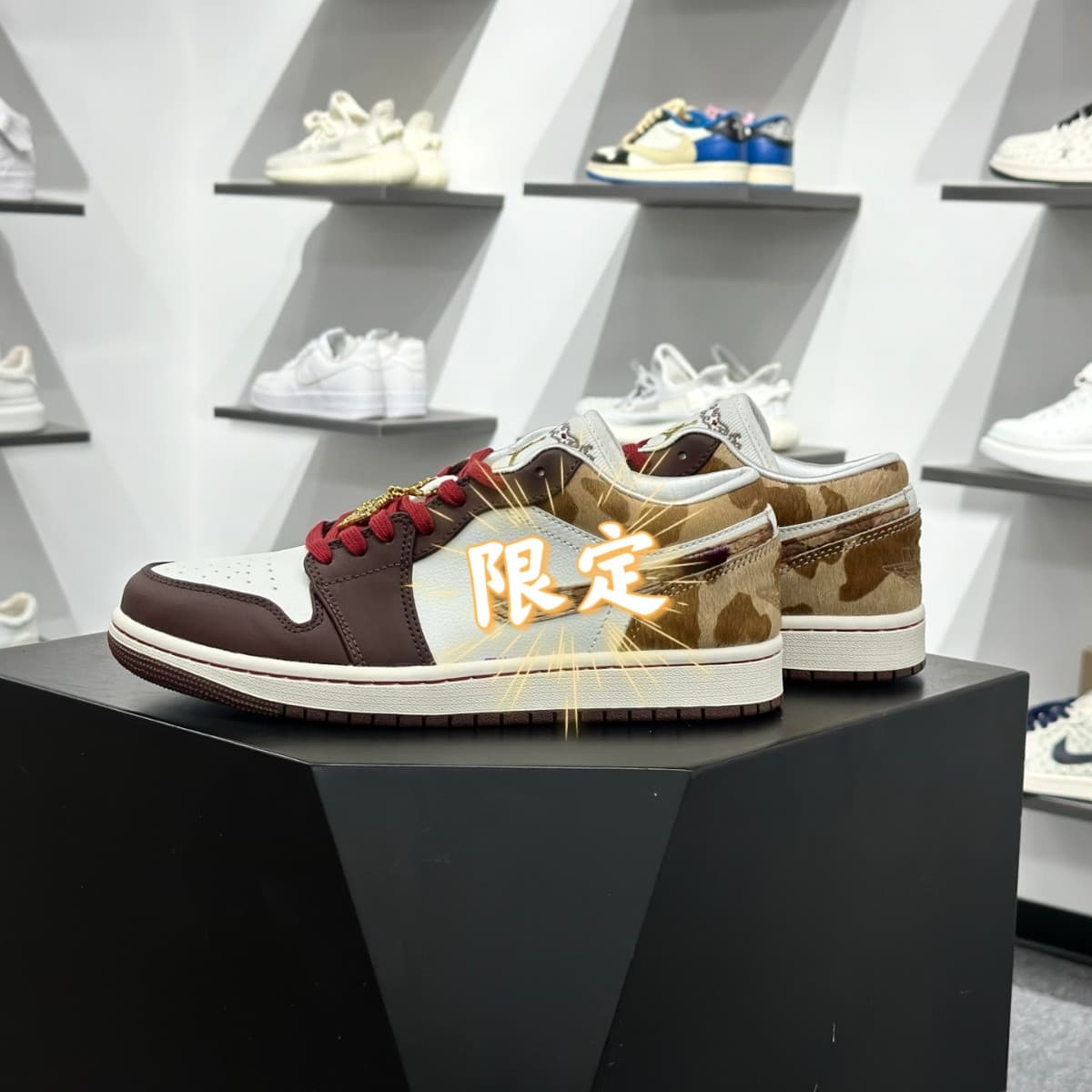 Original Putian Year of the Horse Limited Edition New AJ1 Air Jordan 1 Low-Top Board Shoes Unisex Campus Casual Sneakers