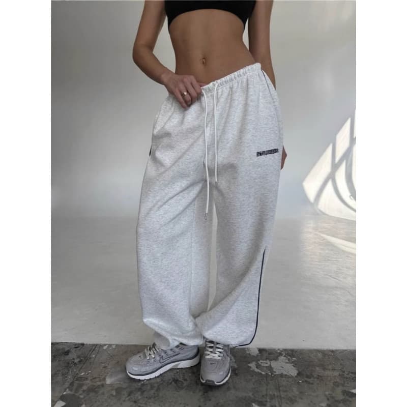2025 Spring/Summer Amazon European and American Cross-Border Women's Clothing American Street Style Loose Casual Long Pants Fashionable Sports Sweatpants