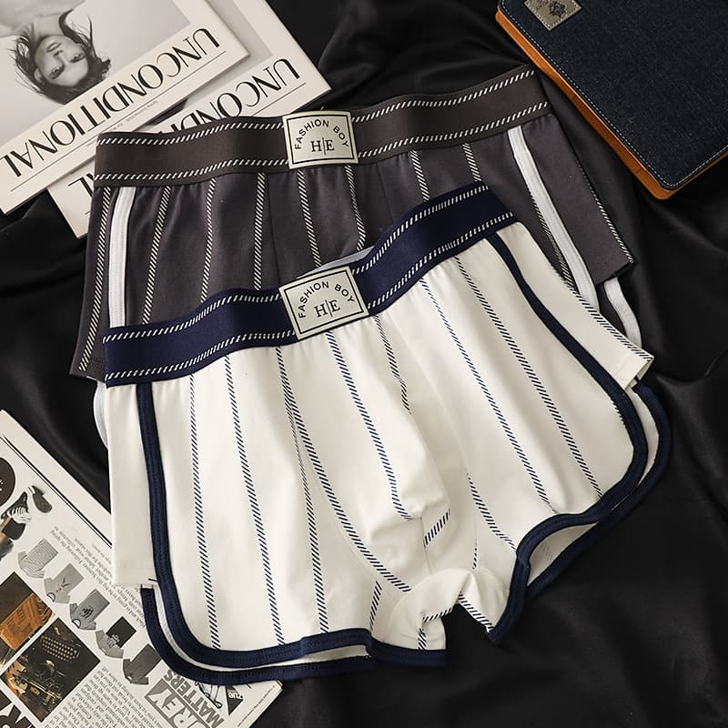 Men's Cotton Boxer Briefs High-Quality Casual Shorts Wholesale Flat Angle Aro Shorts Men's Underwear