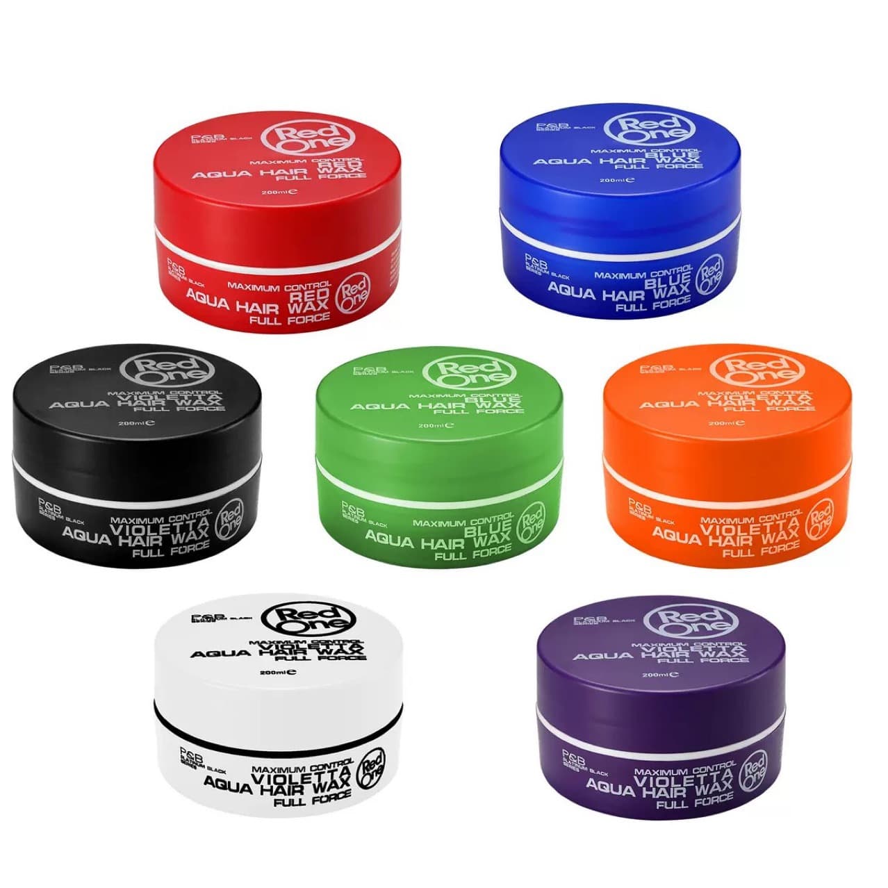 Cross-border Red one Hair Wax Styling Wax Paste 7 Colors Strong Hold Styling Wax