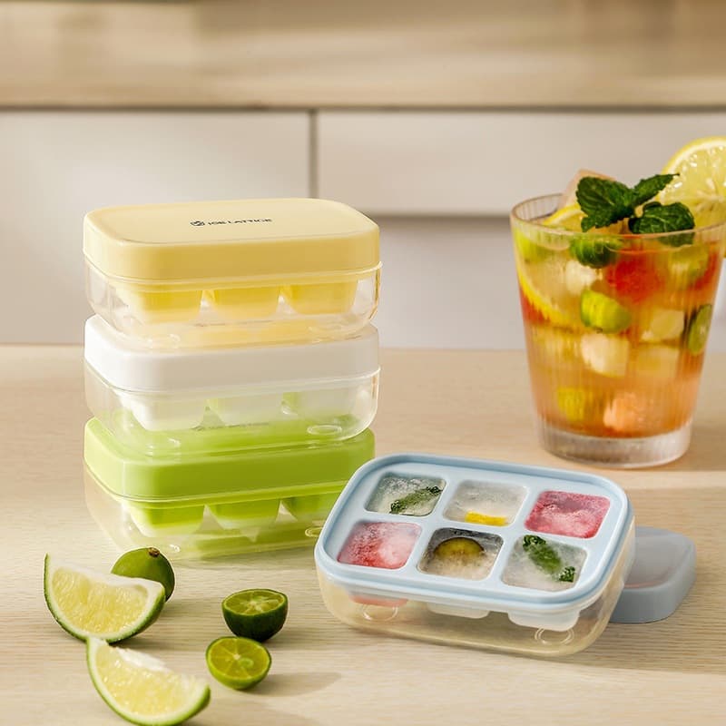 Ice Cube Tray Mini Press Ice Mold Food-Grade Silicone Ice Cube Tray for Home Refrigerator DIY Ice Cube Maker