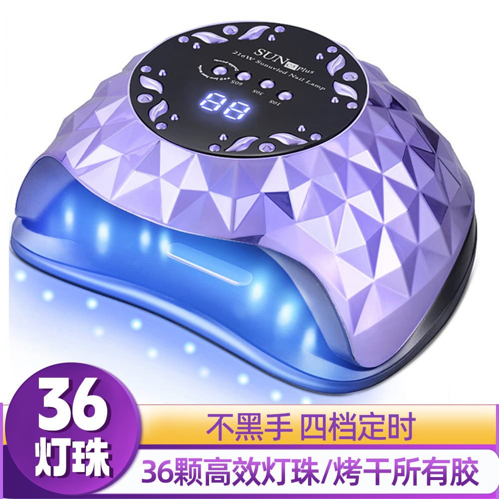 High-Power Gel Nail Lamp Smart Sensor LED/UV Nail Curing Light Fast-Drying Gel Nail Polish Lamp