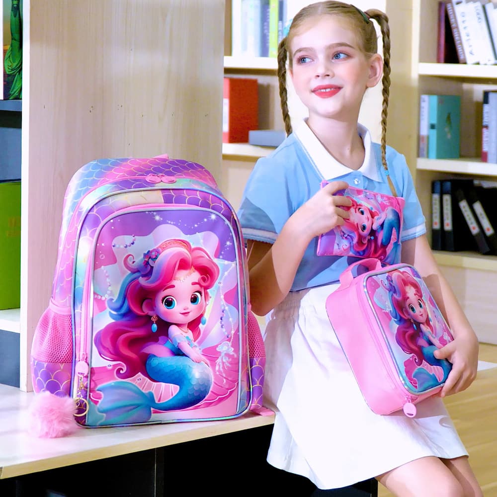 Cross-border Special Children's Backpack Student Schoolbag Fashion Cartoon Travel Multifunctional Bag Lightweight Pressure Relief Wear-resistant Bag