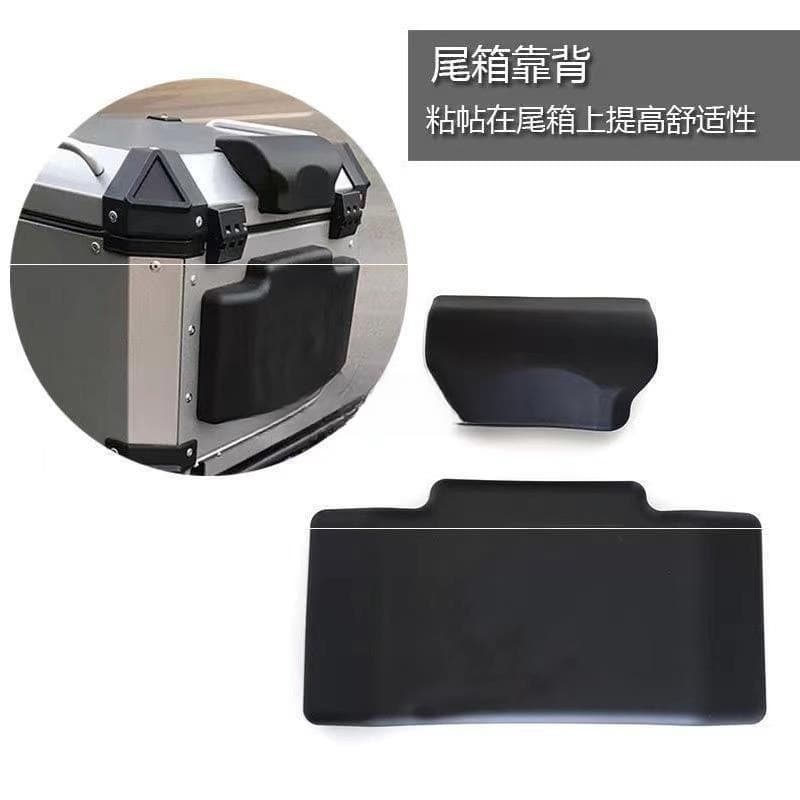 Universal Tail Box Mat for Motorcycle Accessories, Suitable for Scooter Trunk, Foam Sponge Backrest Cushion, Aluminum Alloy