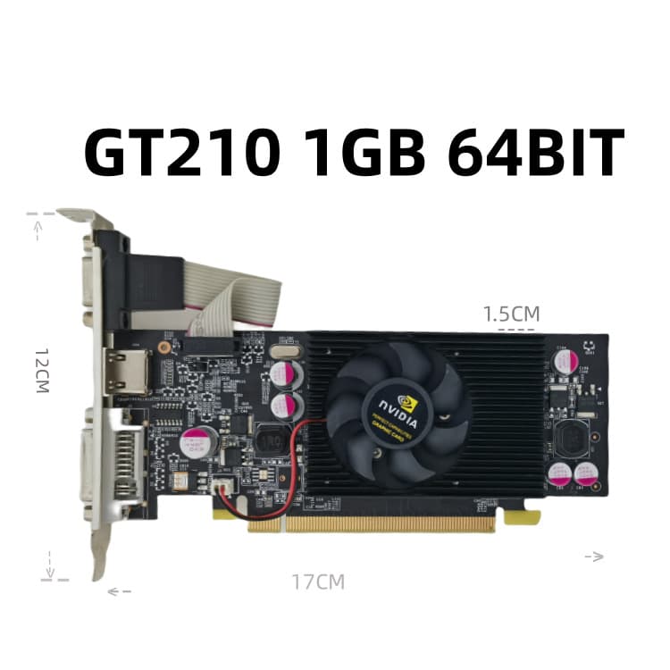 Brand New GT210 Small Form Factor PC Graphics Card Boot-Up Half-Height Low-Profile Dedicated All-in-One Office Factory Wholesale
