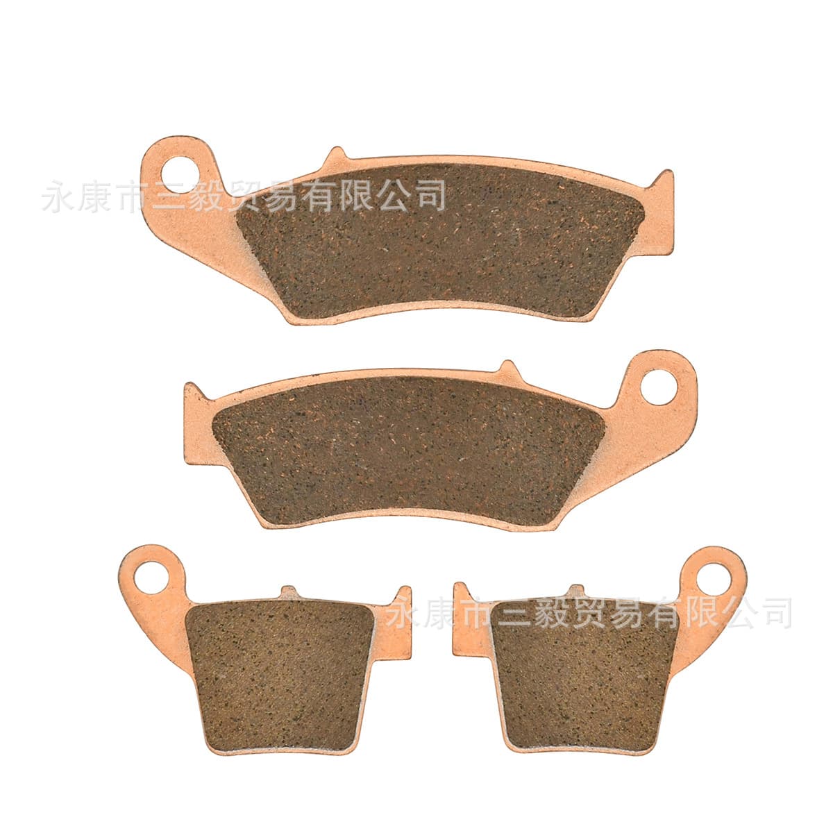 Copper-based disc brake pads for Honda CR125/250, CRF250/450 front and rear, for off-road motorcycles.