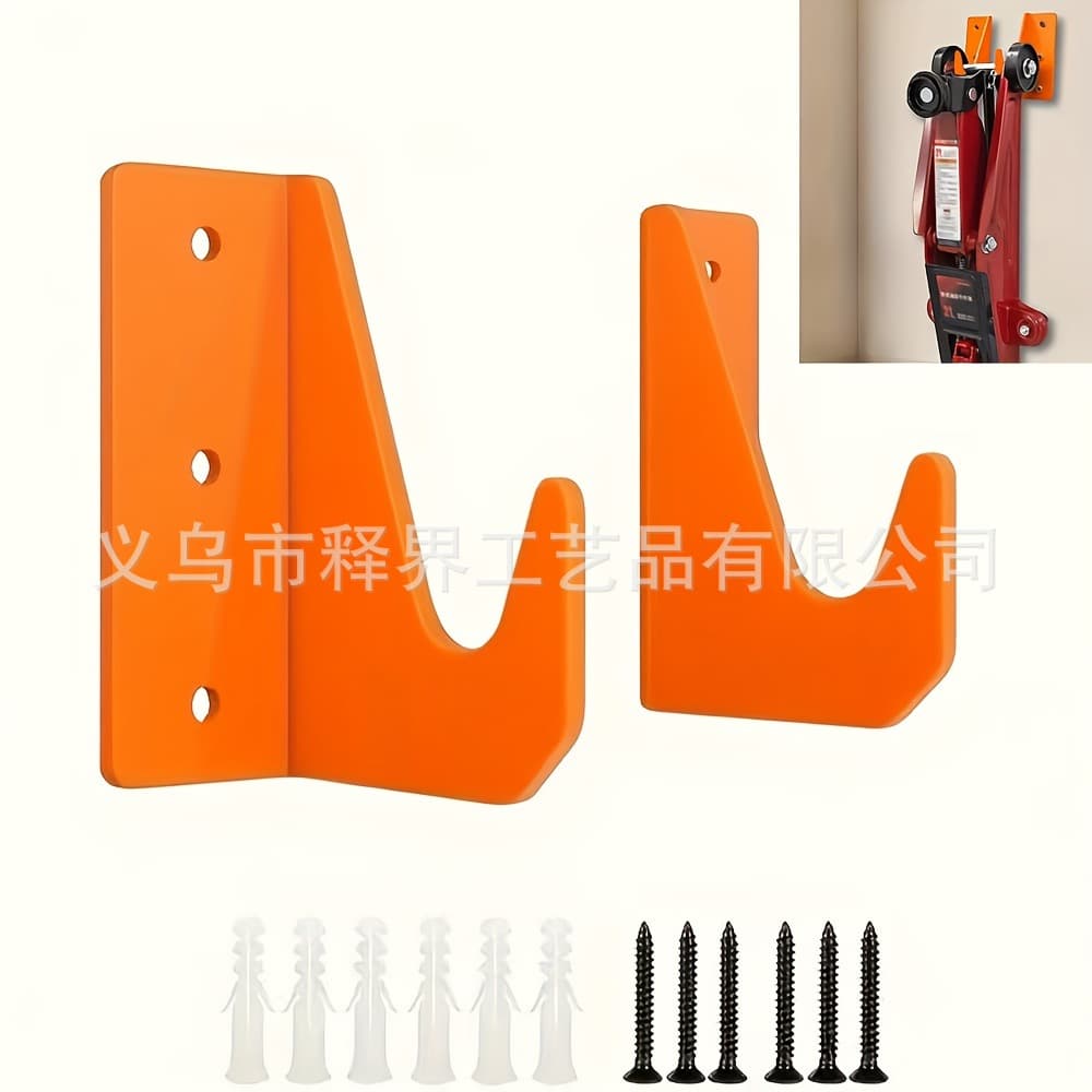 Amazon Temu Cross-border Hot Seller 1 Set/2 Sets, Orange Jack Modern Heavy-Duty Metal Wall Tool Hanger