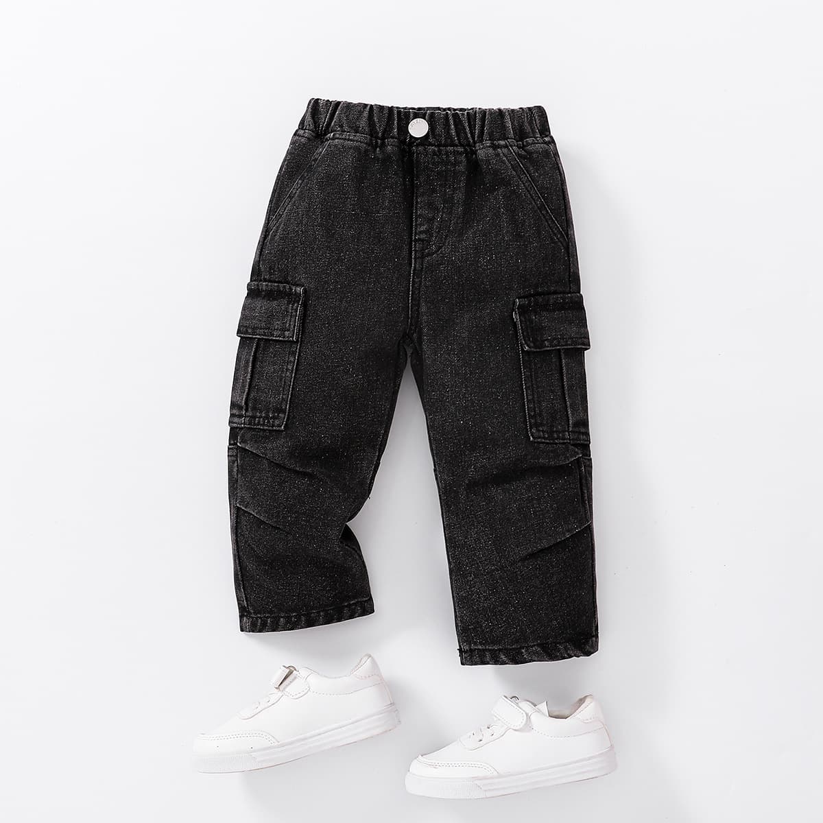 Children's Jeans 2025 Spring New Style Cool Boys Multi-Pocket Long Pants Baby Boy Spring Jeans