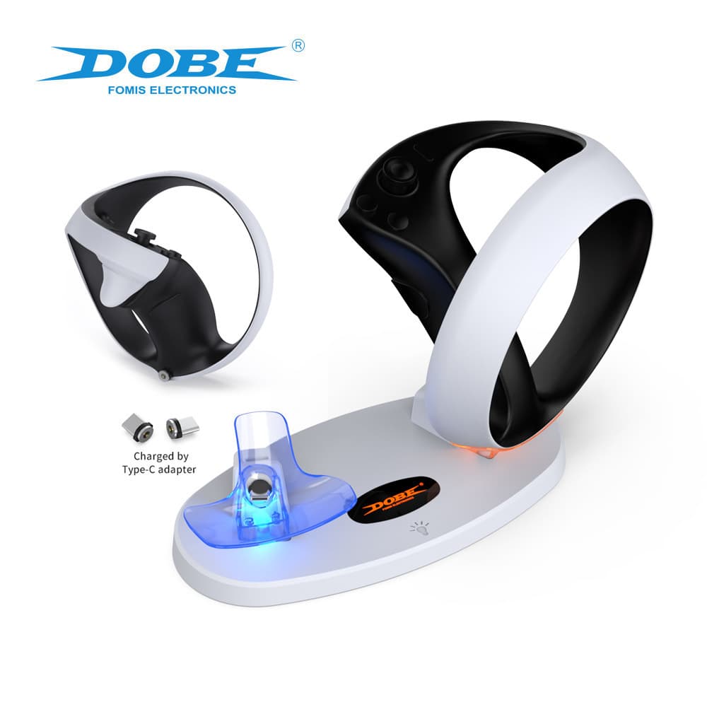 DOBE Original Dual Charging Station for PS VR2 Controllers with LED Light and Magnetic Adapter, Factory Direct