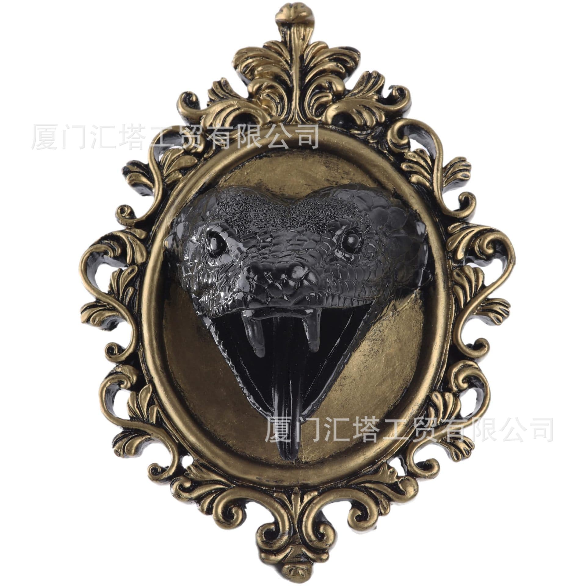 Cross-border new product Amazon hot baroque style gothic decorative cobra Halloween pendant resin tk