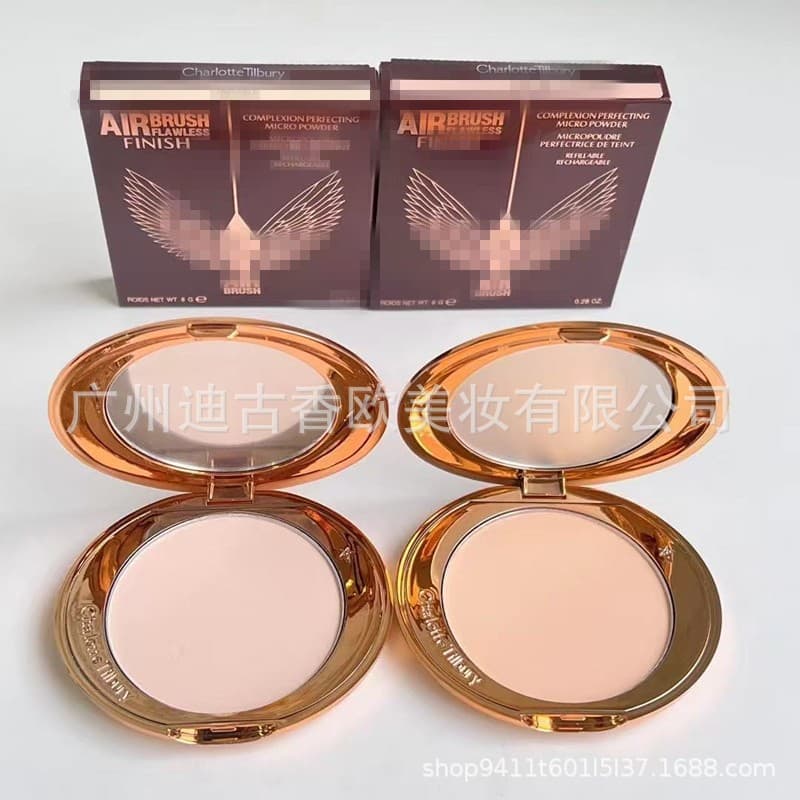 Ct Powder Compact Flawless Ultra-Fine Setting Powder 8g Matte Soft Focus Oil Control Setting Moisturizing Brightening 1# 2# White Moonlight
