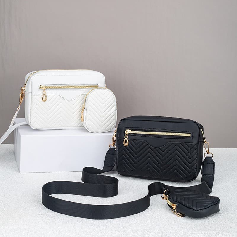 Ladies shoulder bag new wave embroidered front crossbody camera bag casual mobile phone bag coin purse foreign trade