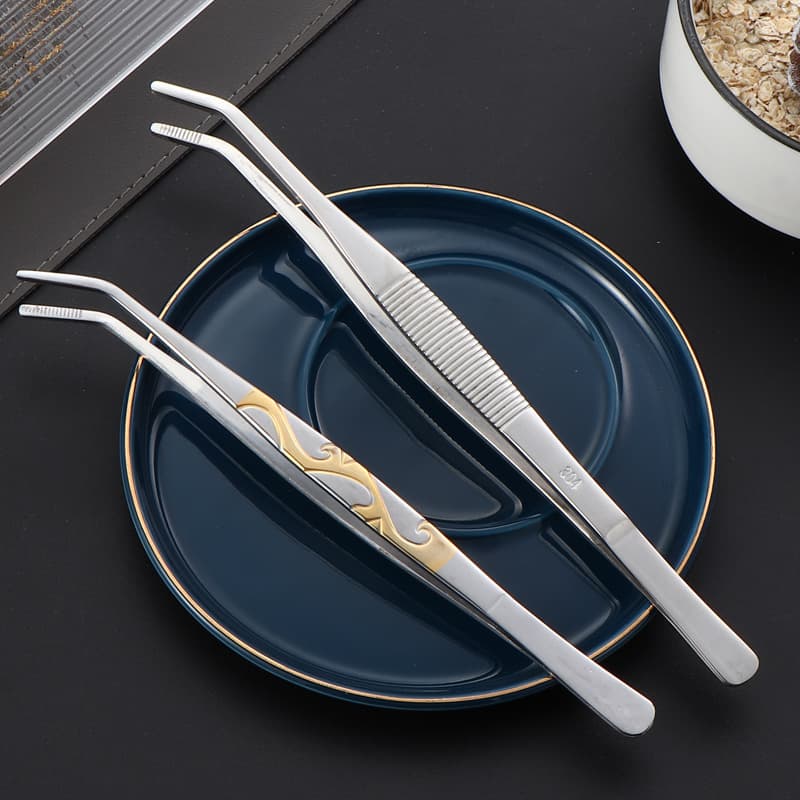 Thickened 304 Stainless Steel Tea Tongs, Household Kung Fu Tea Tools, Anti-Slip Cup Cleaning Tweezers, Factory Wholesale