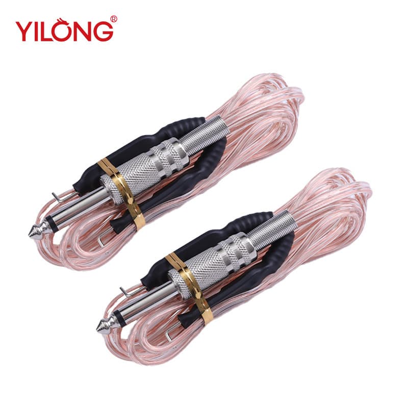 Yilong tattoo equipment transparent microphone hook line 1.8m metal head cosmetic motor machine cross-border supply