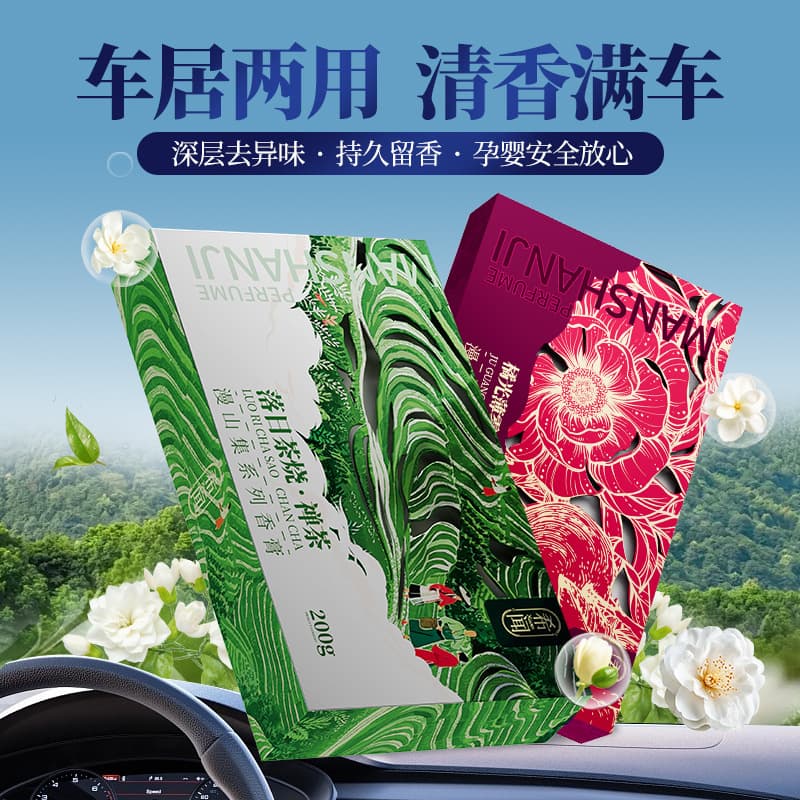 Xiwen Scented Brick Car Air Freshener & Home Wax - Hidden, Anti-freeze, Long-lasting, Large Capacity, Fresh