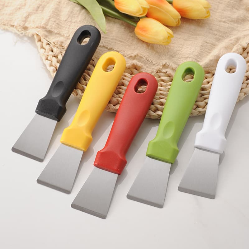 Kitchen spatula, cleaning spatula, stainless steel range hood spatula, ice scraper, refrigerator defrost scraper, household cleaning tools
