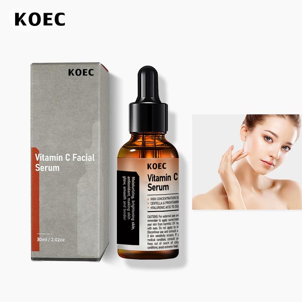 KOEC Facial Moisturizing VC Essence Liquid Hydrating Brightening Nourishing Essence Water for All Skin Types 30ml