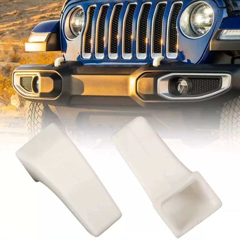 Compatible with 07-23 JK JL JT Wrangler Front Bumper Tow Hook Cover Tow Hook Sleeve Tow Bumper Pad