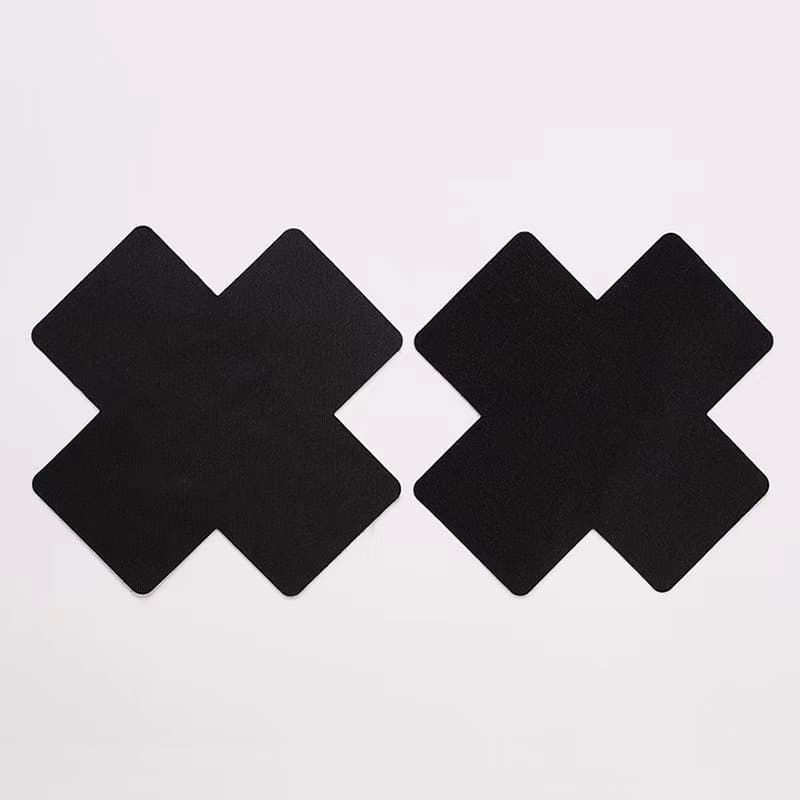 European American Cross-Border Sexy Cross Heart Solid Nipple Covers Invisible Unisex Adult Products Flirty Teasing Chest Stickers