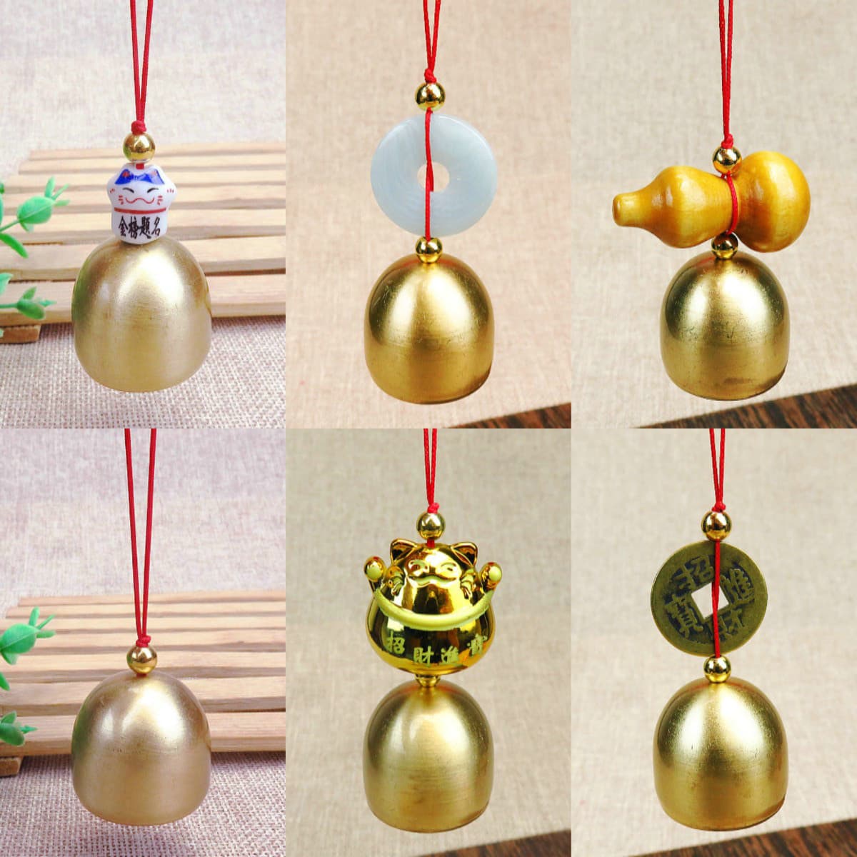 DIY Materials Small Brass Bells, Copper Wind Chimes, Christmas Bells, Anti-Theft Pure Copper Bell Accessories