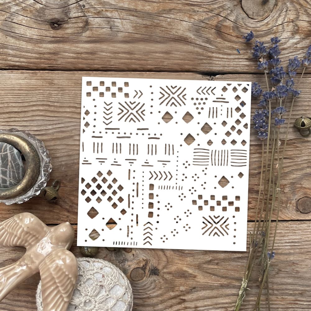 Creative Pattern Stencil Cross-Border Hot-Selling DIY Painting Hollow Template Set Wall Painting Spray Masking Template