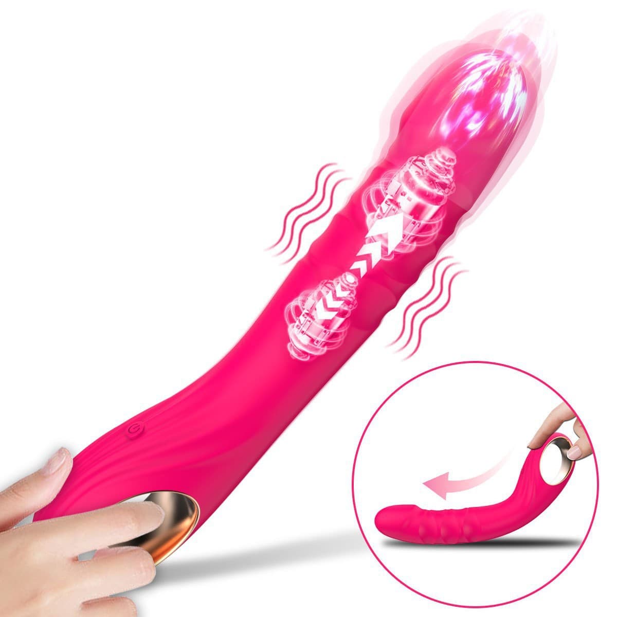 Vibrator retractable female masturbation device sex toys massage stick av stick adult sex toys sex props