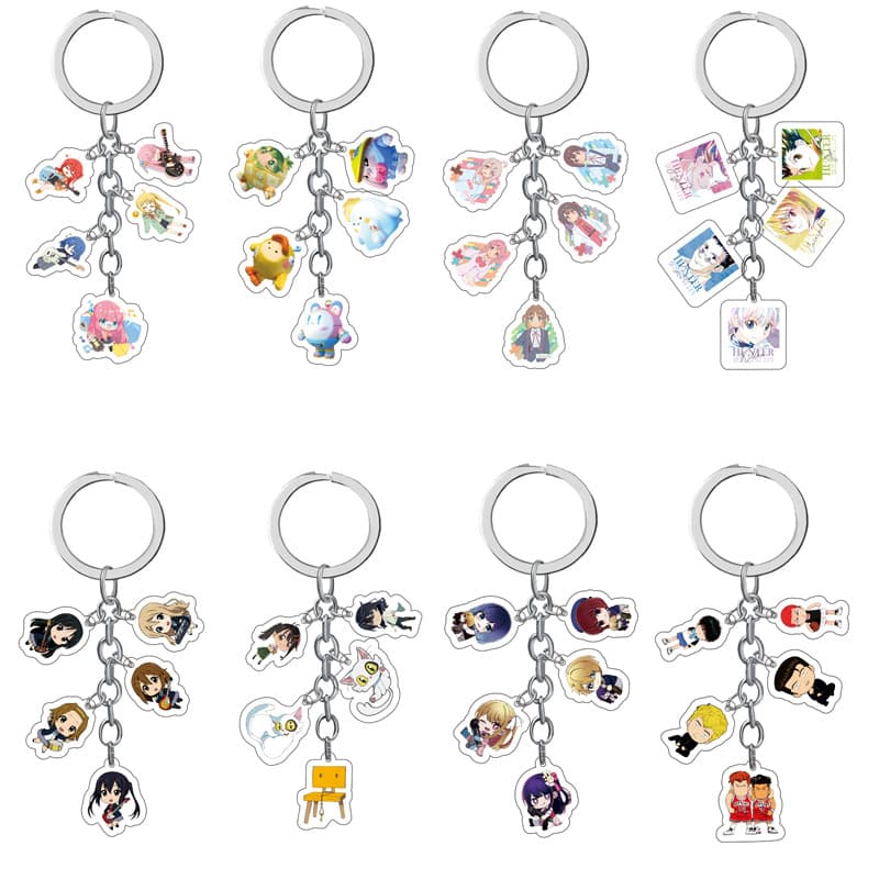 Child I Pushed, Bell Bud Journey, Slam Dunk, Don't Be a Lonely Rock Keychain